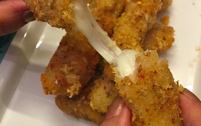 Mozzarella cheese sticks with Mooz!