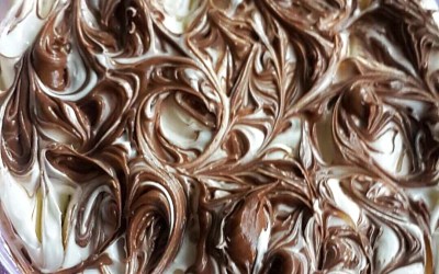 Chocolate vodka infused coffee and salted caramel cheesecake – Recipe.