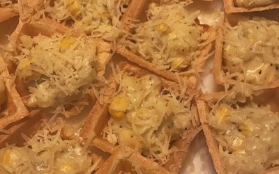 Quick Corn and Cheese Canapés – The perfect party snack.