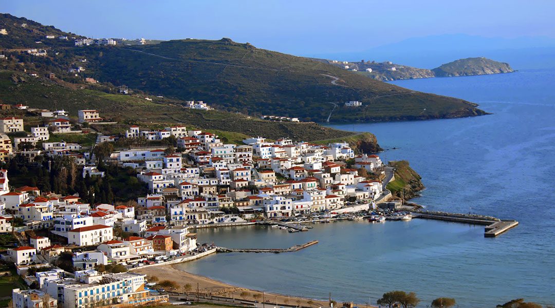 Batsi, Andros, Greece.