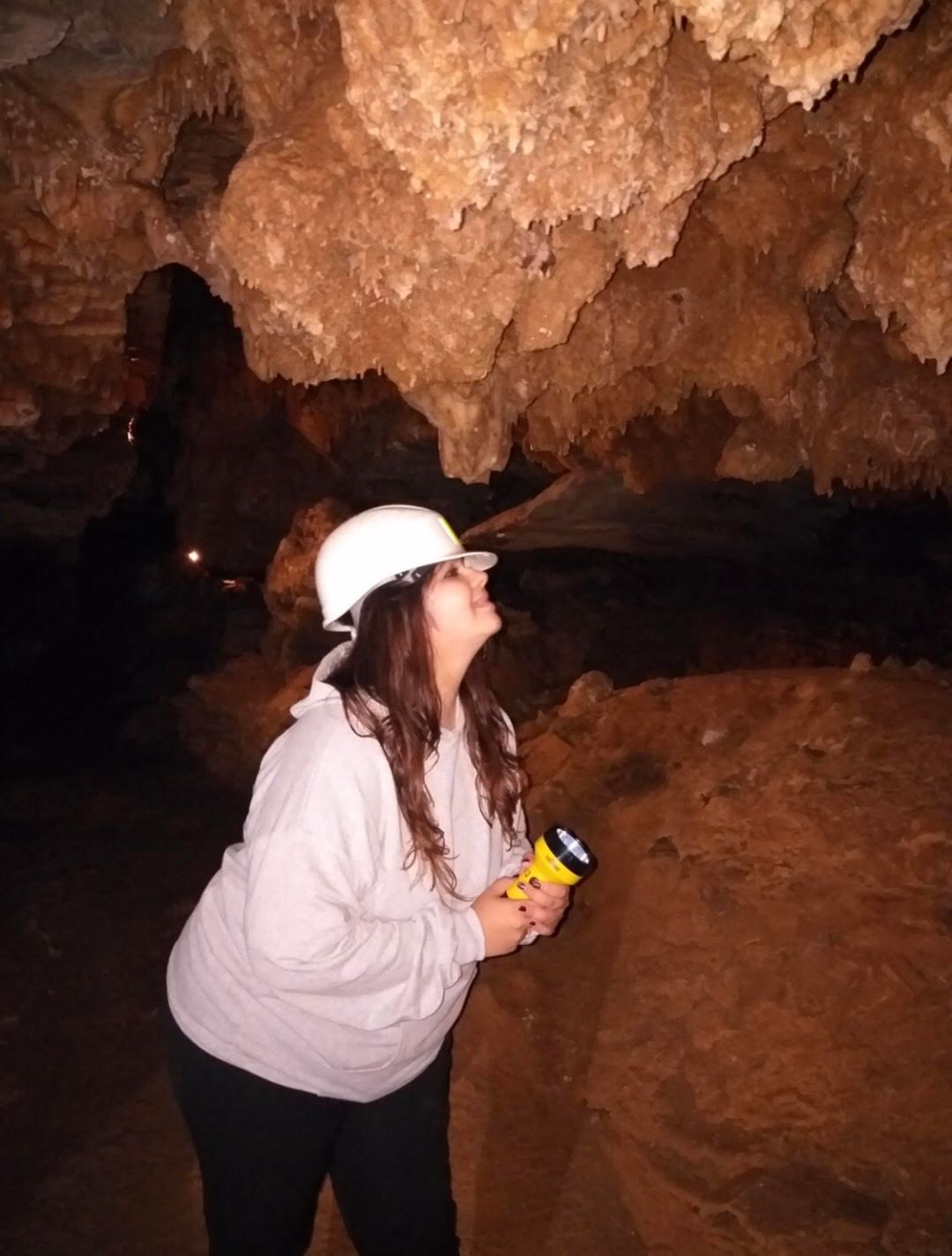 Exploring Aladinou Cave/Cave Foros, Andros, Greece.